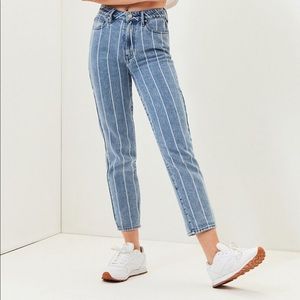 PacSun Window Pane Mom Jeans